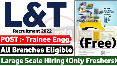 L T Recruitment 2022 Fresher CTC 45 000 L And T Recruitment 2022