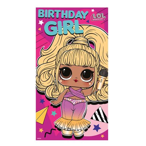 Birthday Girl Lol Surprise Birthday Card Lo078 Character Brands