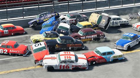 Classic NASCAR Crashes 7 BeamNG Drive YouTube