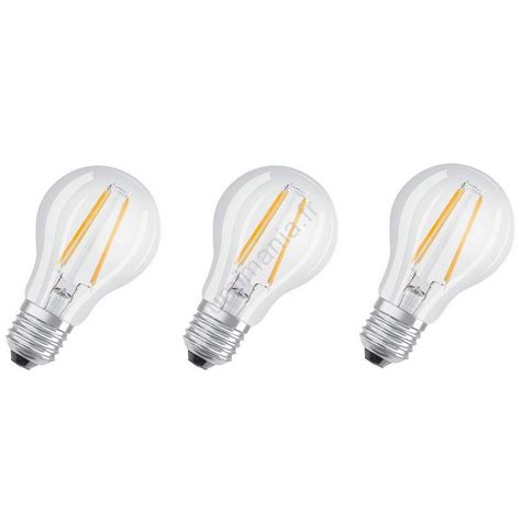 Lot 3x Ampoule Led Vintage A60 E27 7w 230v 4000k Osram Lumimania