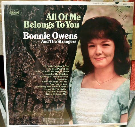 Bonnie Owens And The Strangers - All Of Me Belongs To You (1967, Vinyl ...