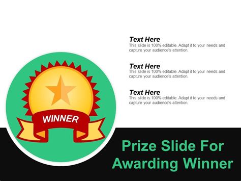 Prize Slide For Awarding Winner Ppt Samples Powerpoint Design