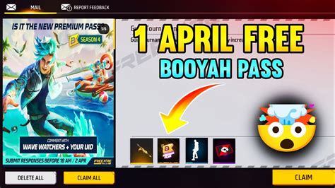 1 April Giveaway Corect Answer Free Booyah Pass Free Fire April