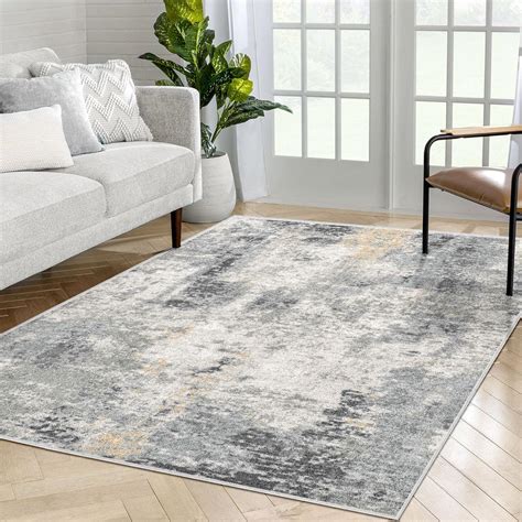 X Washable Bedroom Rug Indoor Non Slip Deerly Modern Abstract Area