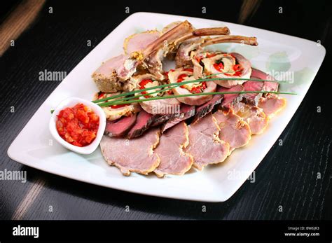 boiled meat Stock Photo - Alamy