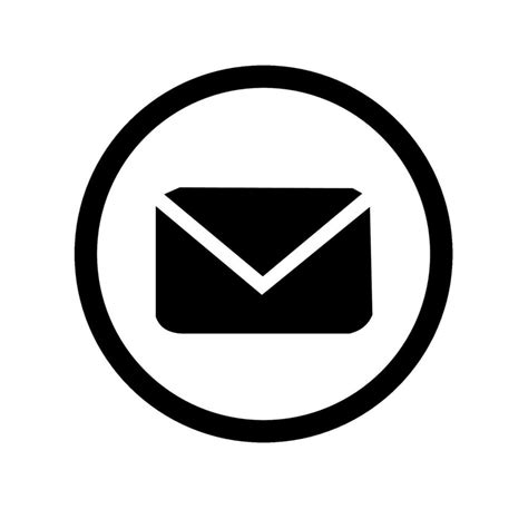 Email Logo In Black And White 36427401 Vector Art At Vecteezy