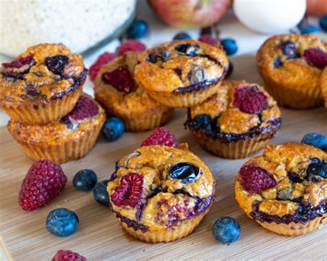 Beeren M Hren Muffins Ohne Zucker Gesunde Kinder Muffins In