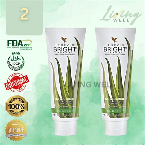 Forever Brighth Sparkling Aloe Vera Toothgel Buy 1 Take 1 2 Pcs Natural Mint Flavor Lazada Ph