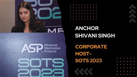 Anchor Shivani Singh Hosting For Sots Corporate Event