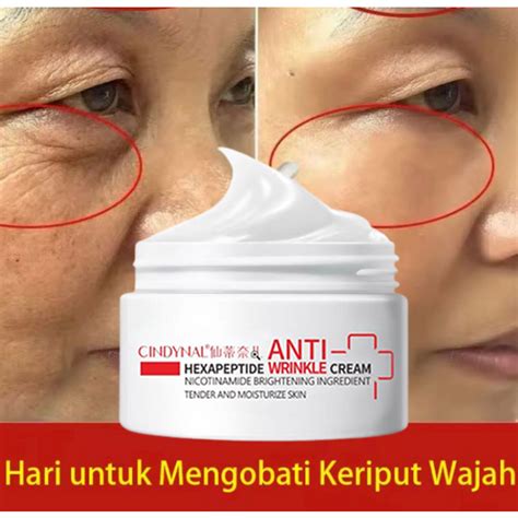 Jual Cindynal Hexapeptide Bpom Krim Pelembab Wajah Anti Kerut