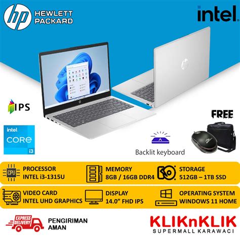 Jual Laptop Baru Hp S Core I U Gen Ram Gb Tb Ssd Inch