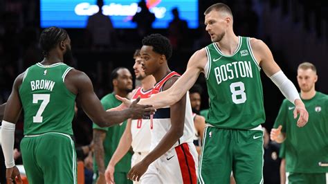 Old friend Kristaps Porzingis and the Celtics defeat the Wizards - US ...