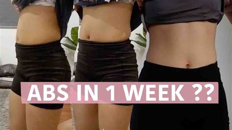 Abs In 2 Weeks I Tried Chloe Tings 2 Weeks Abs Challenge My Progress In 1 Week Youtube