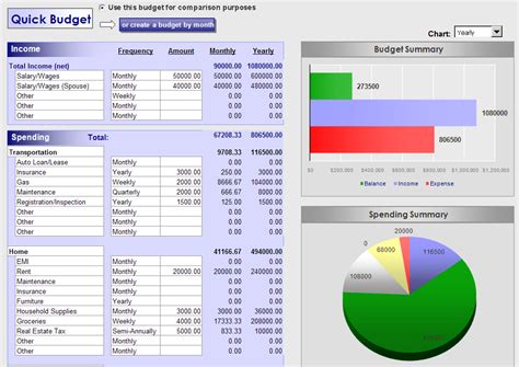 Excel Monthly Budget Budgeting Tool Excel — Doctemplates