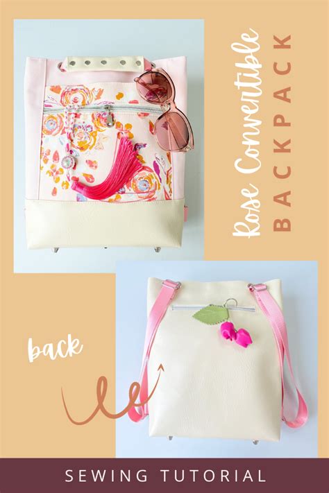 Rose Convertible Backpack Sewing Pattern Sew Modern Bags