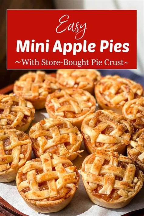 Easy Mini Apple Pies Individual Apple Pies Made In A Muffin Tin With