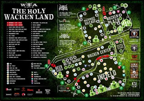 Wacken Open Air Festival Map Concerts Metal