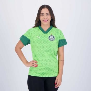 Camisa Puma Palmeiras Treino Feminina Verde Futfanatics