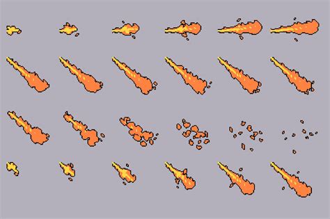 Fire Pixel Art Animation Sprites :: Behance