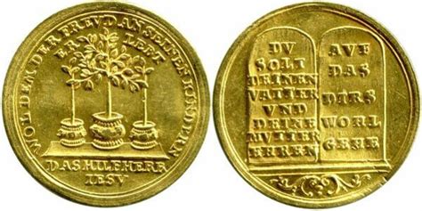 1 Ducat The Four Commandments Free Hanseatic City Of Hamburg Numista