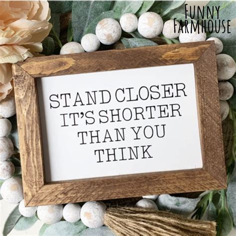 Bathroom Sign Funny Stand Closer Farmhouse Sign Etsy Funny Bathroom