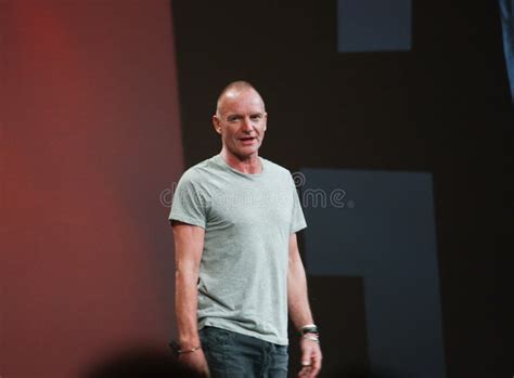 World Renowned Grammy Winning Musician Sting Editorial Stock Photo