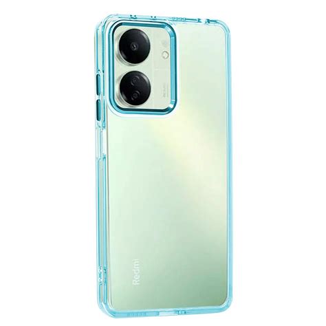 Capa Xiaomi Redmi 13C Transparente Frame Azul Copertini