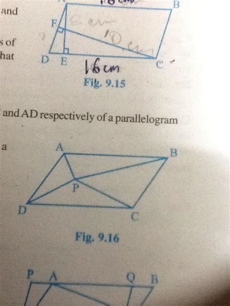 Geometry In Fig 9 16 P Is A Point In The Interior Of A