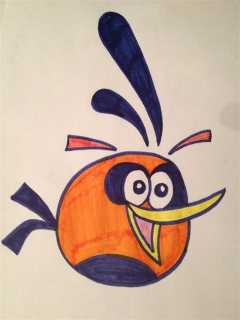 Orange Angry Bird by HaloneWolf on deviantART