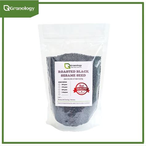 Jual Wijen Hitam Panggang Roasted Black Sesame Seed Gram Shopee