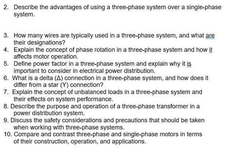 Solved 2. Describe the advantages of using a three-phase | Chegg.com