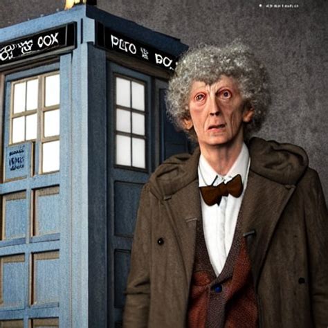 Stabilityai Stable Diffusion Doctor Who Next To His Tardis