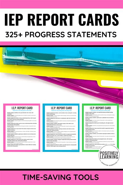 IEP Progress Report Cards Positively Learning