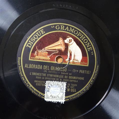 Yahoo オークション 仏DisqueGramophone W 955 ラヴェル道化師の朝