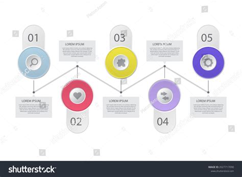 Process Infographic Design Template Timeline Step Stock Vector (Royalty ...