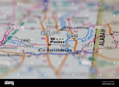 West Point Mississippi Map Hi Res Stock Photography And Images Alamy