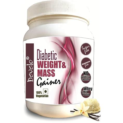 Buy Develo Weight & Mass Gainer for Diabetics, Sugar Free Supplement ...