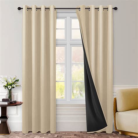 Honghcl Cortinas Blackout Largas Cortinas Opacas Para Recamara Con