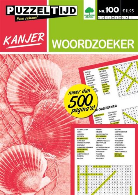 Woordzoeker Kanjer Puzzeltijd Boek Bruna