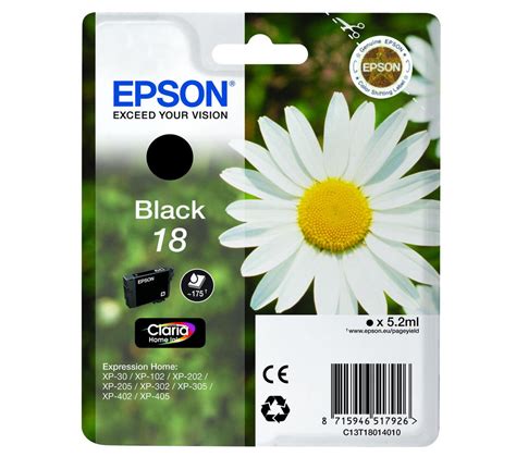 EPSON Daisy T1801 Black Ink Cartridge Deals PC World