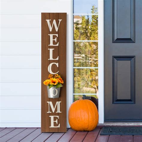 Buy Glitzhome Welcome Sign For Front Door Porch 42 Inch Farmhouse