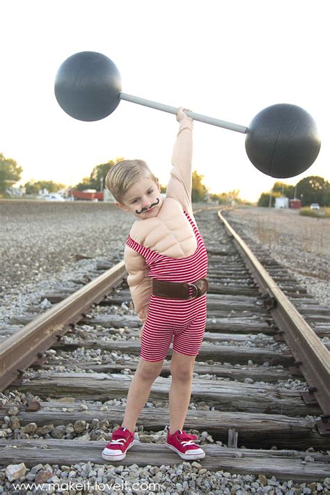 Strong Man Circus Costume With A Muscle Shirt Strong Man Costume