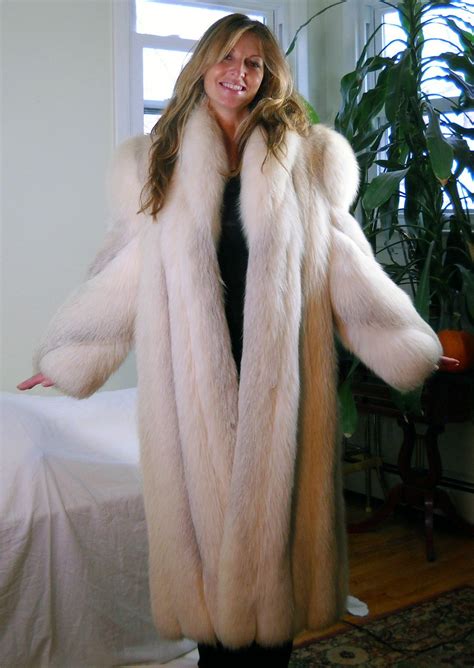 White Fox Fur Coat Fur Coat Fur Fashion Fur Coats Women