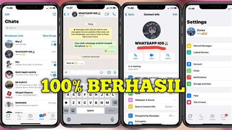 Update Cara Mudah Ubah Whatsapp Android Menjadi Full Iphone