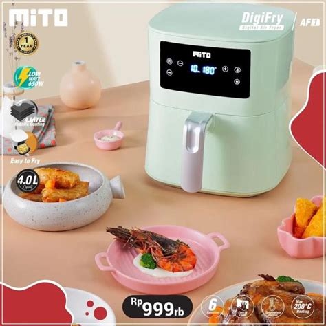 Jual MITO MITOCHIBA Digital Air Fryer DigiFry AF1 4 Liter