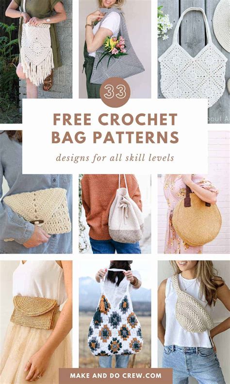 33 Free Crochet Bag Patterns + Pretty and Practical Purses