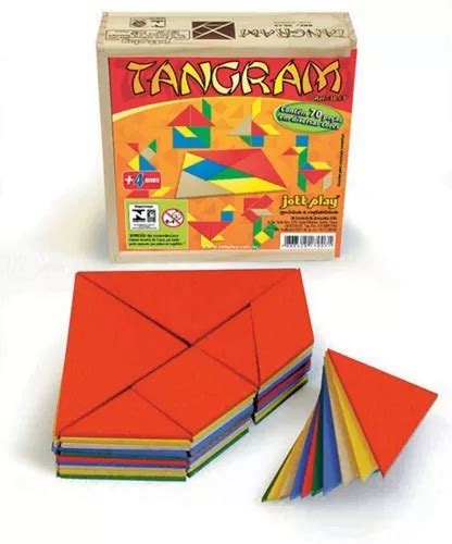 Tangram Em Madeira Jogos Pe As Educativo Pedag Gico Venda Em