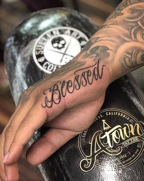 Blessed Tattoosformen Tattoos Mentattoos Side Hand Tattoos Cool