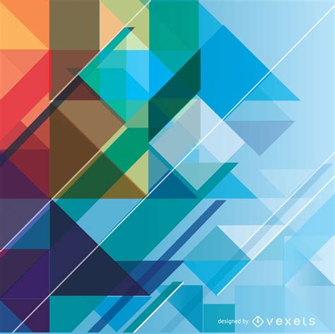 Abstract Geometric Colorful Background Vector Download