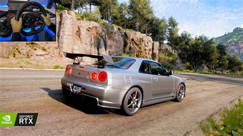 Nissan Skyline R34 GTR Forza Horizon 5 Logitech G29 Gameplay RTX